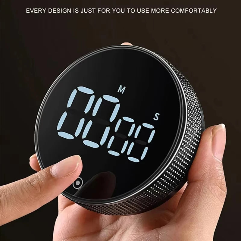 Magnetic Productivity Timer Digital Timer Manual Countdown Rotary Timer Mechanical Cooking Timer Cooking Shower Stopwatch